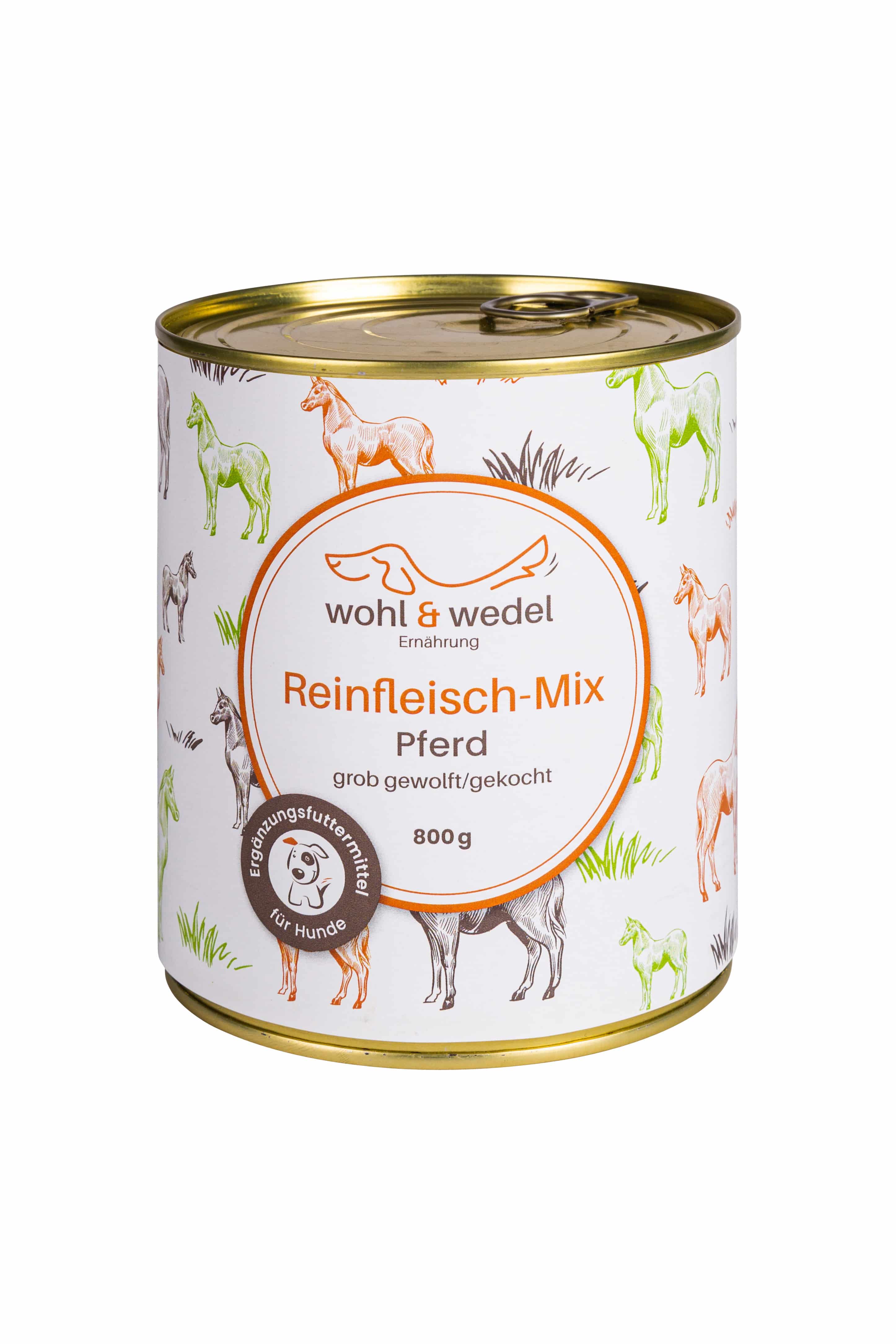 wohl & wedel Reinfleisch-Mix Pferd 800 g  